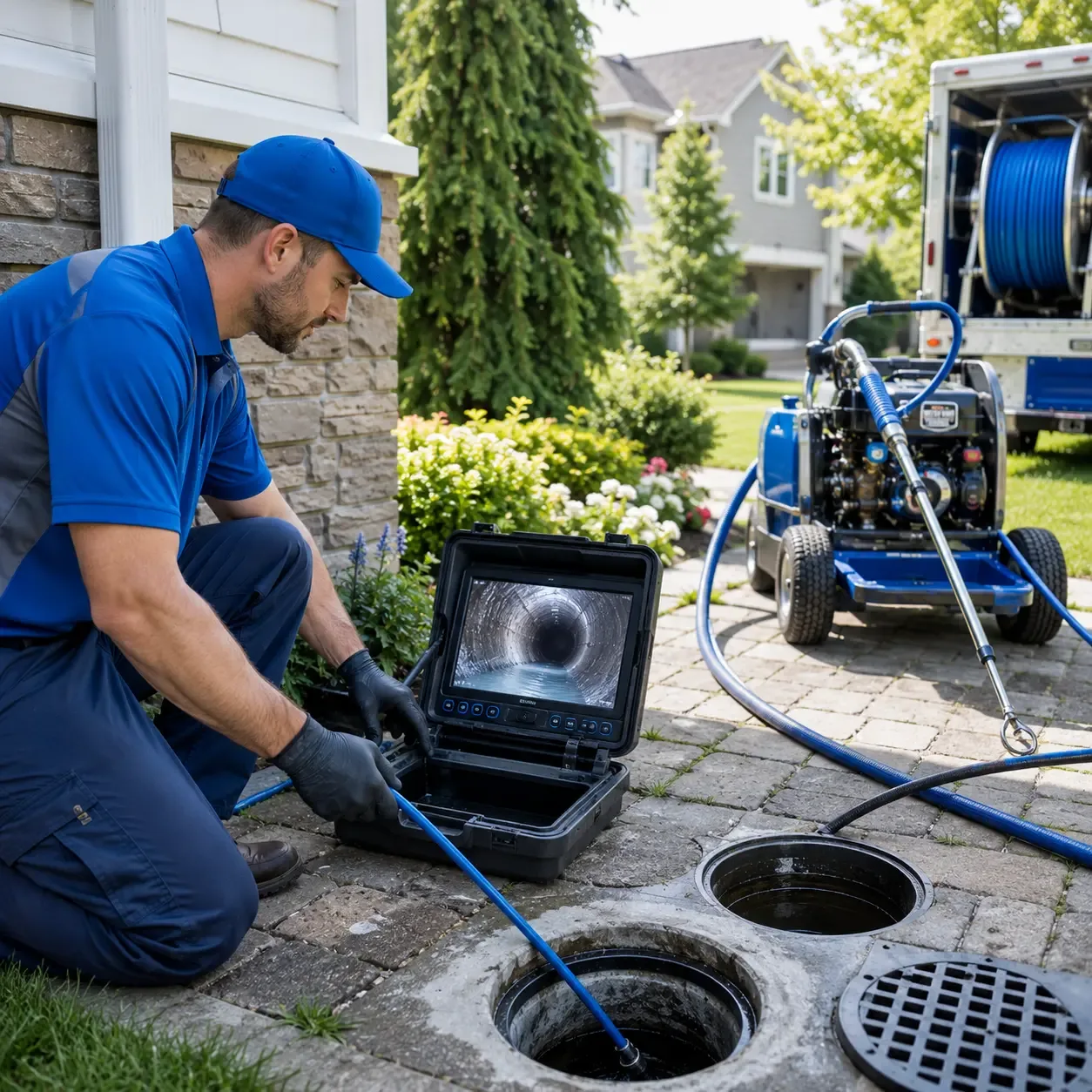 Outdoor drain cleaning professionals serving Easton, MD
